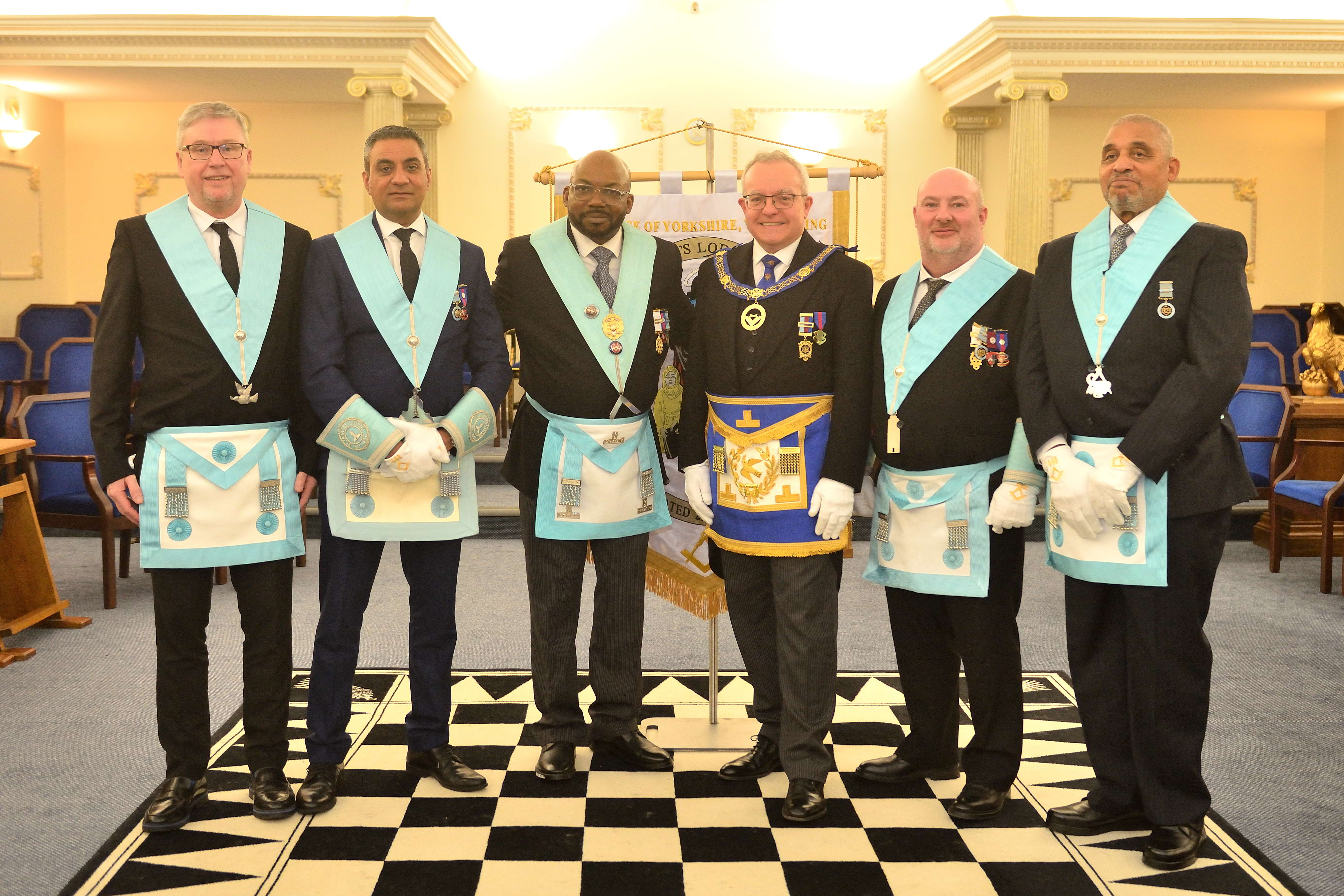 APGM Robert IG Cole with WM (2024), Wardens & Deacons
